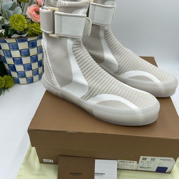 Men’s Burberry knitted sub high top sock sneakers size 46 - Picture 3 of 9